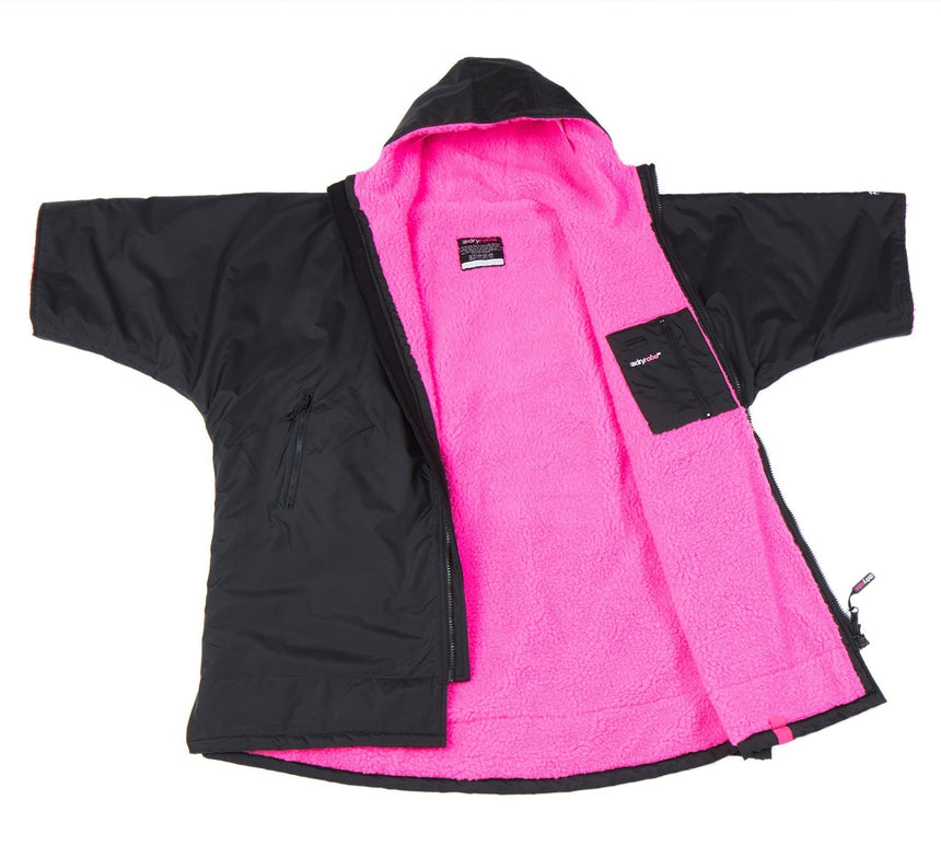 Dryrobe Advance Kids Short Sleeve BLACK PINK