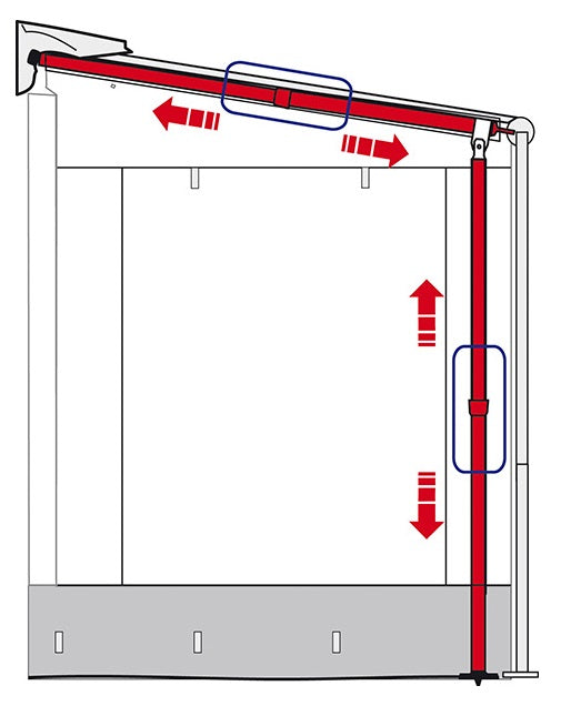 Fiamma Caravanstore Support Leg (plan)