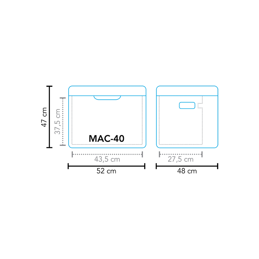 Mestic MAC-40 3 Way Camping Fridge