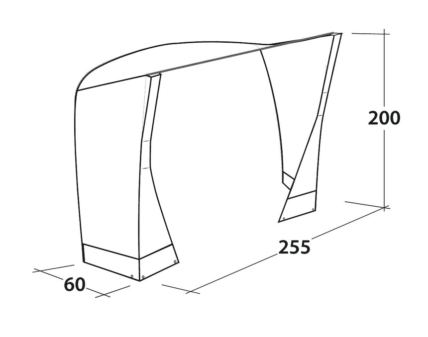 Outwell Fastlane 300 Vehicle Connector Dimensions
