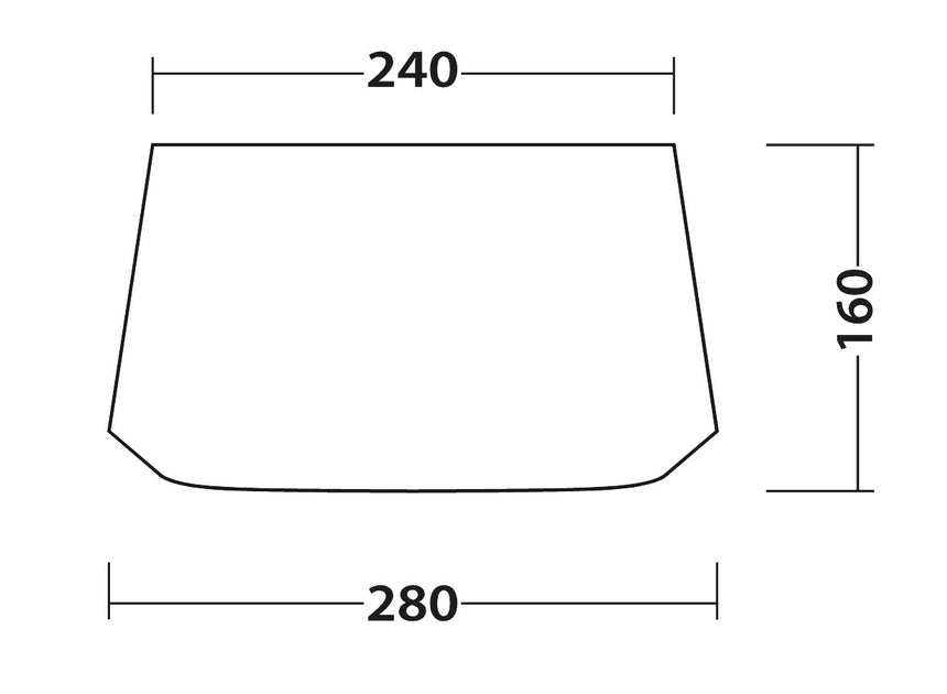 Outwell Fastlane 300 Annexe Floor Plan