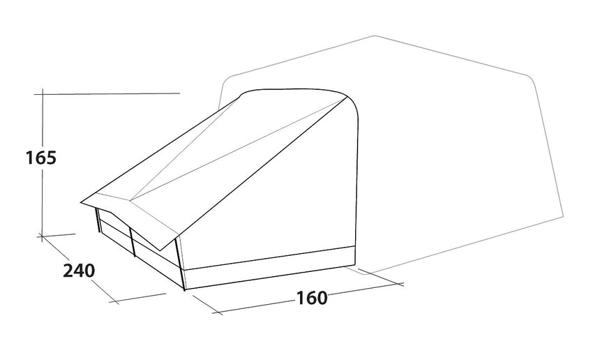 Outwell Fastlane 300 Annexe Dimensions