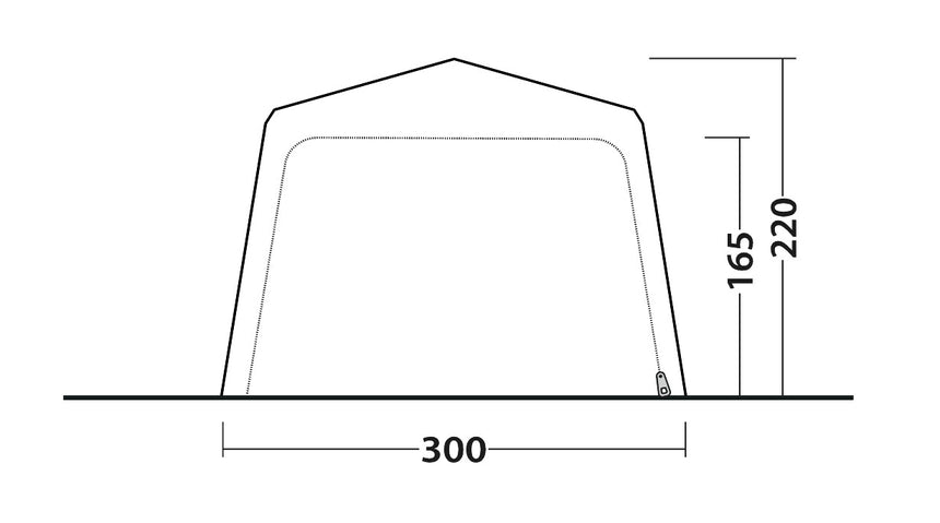 Outwell Fastlane 300 Shelter Height