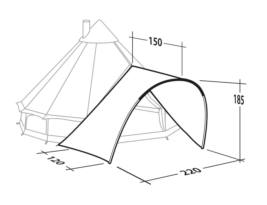 Robens Front Porch Dimensions