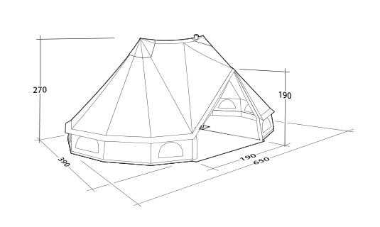 Robens Klondike Twin Tent Dimensions