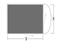 Outwell Sky 6 Footprint Dimensions