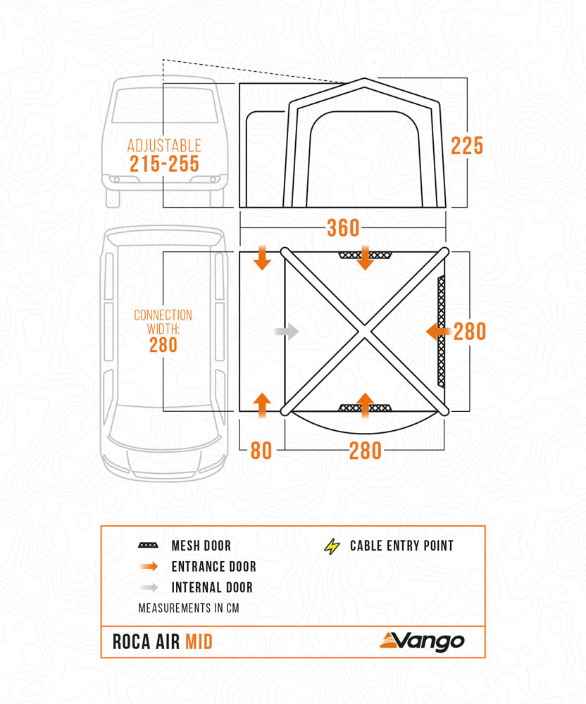 Vango Roca Air Mid Drive Away Awning