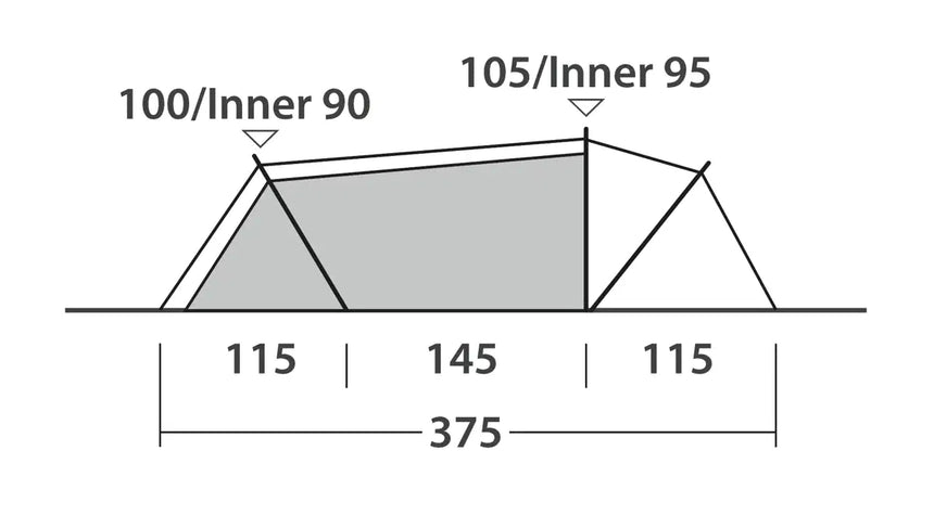 Outwell Nexion 3 Pop Up Tent - Forest