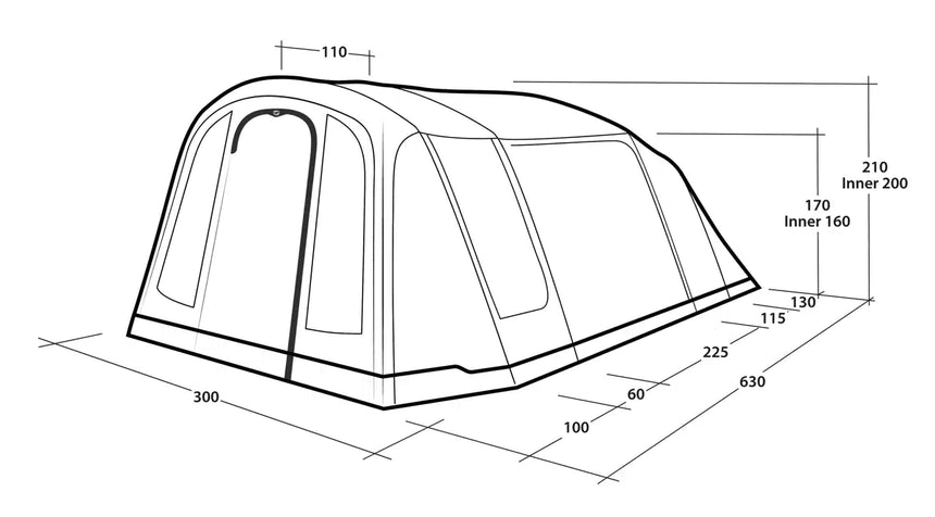 Outwell Sacramento 4 Air Tent 2026