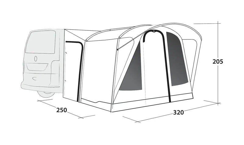Outwell Fresno Drive Away Awning 2025