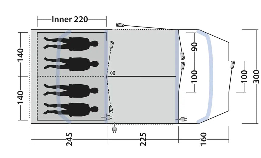 Outwell Sacramento 4 Air Tent 2026