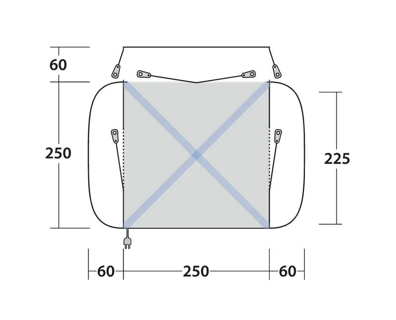 Outwell Daytona Air Drive Away Awning 2025