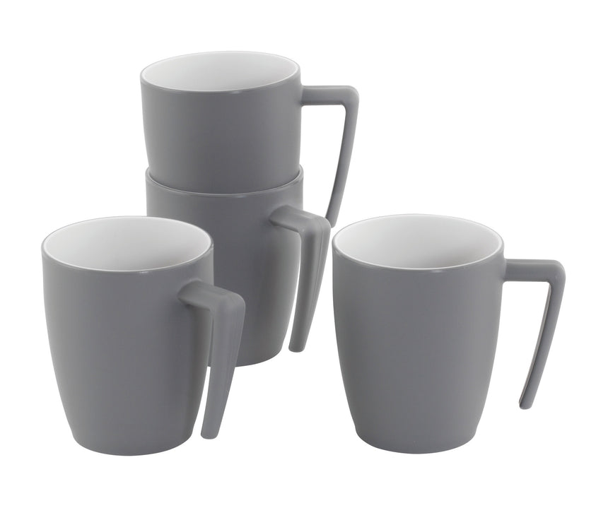 Gala 4 Person Mug Set Grey Mist