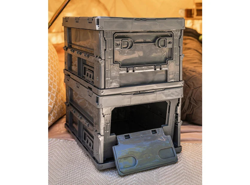 Travellife Large Bodin Folding Box in Dark Grey