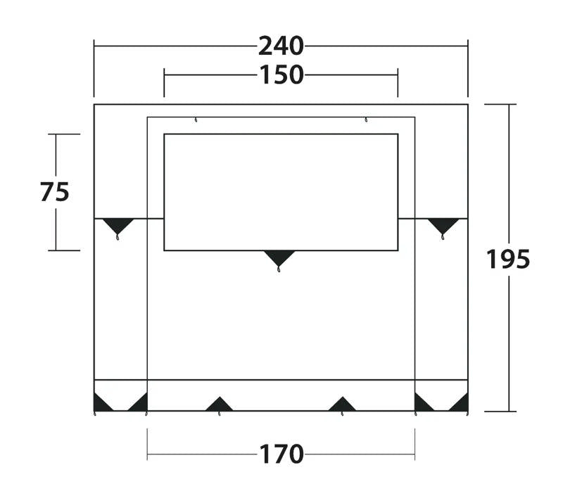 Outwell Backroads Awning Room 2025