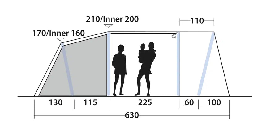 Outwell Sacramento 4 Air Tent 2026