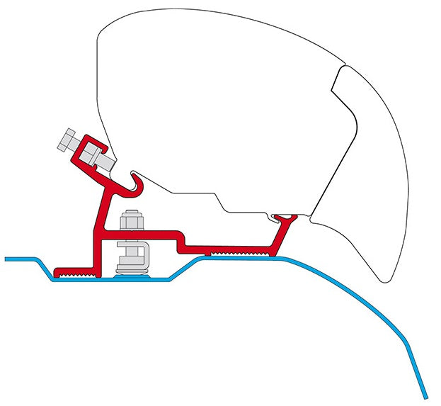 Fiamma F80 Adapter Kit (Ducato, Jumper, Boxer Post-2006)