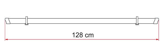 Fiamma Rail Strip 128cm Dimensions