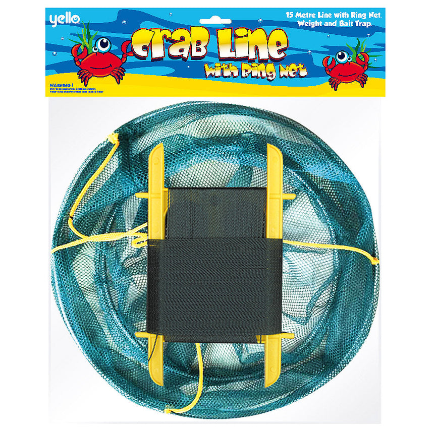Crab Line Drop Net With Metal Ring and Handles