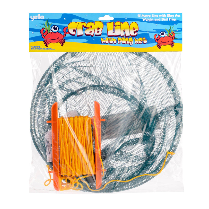 Crab Line Drop Net With Metal Ring and Handles