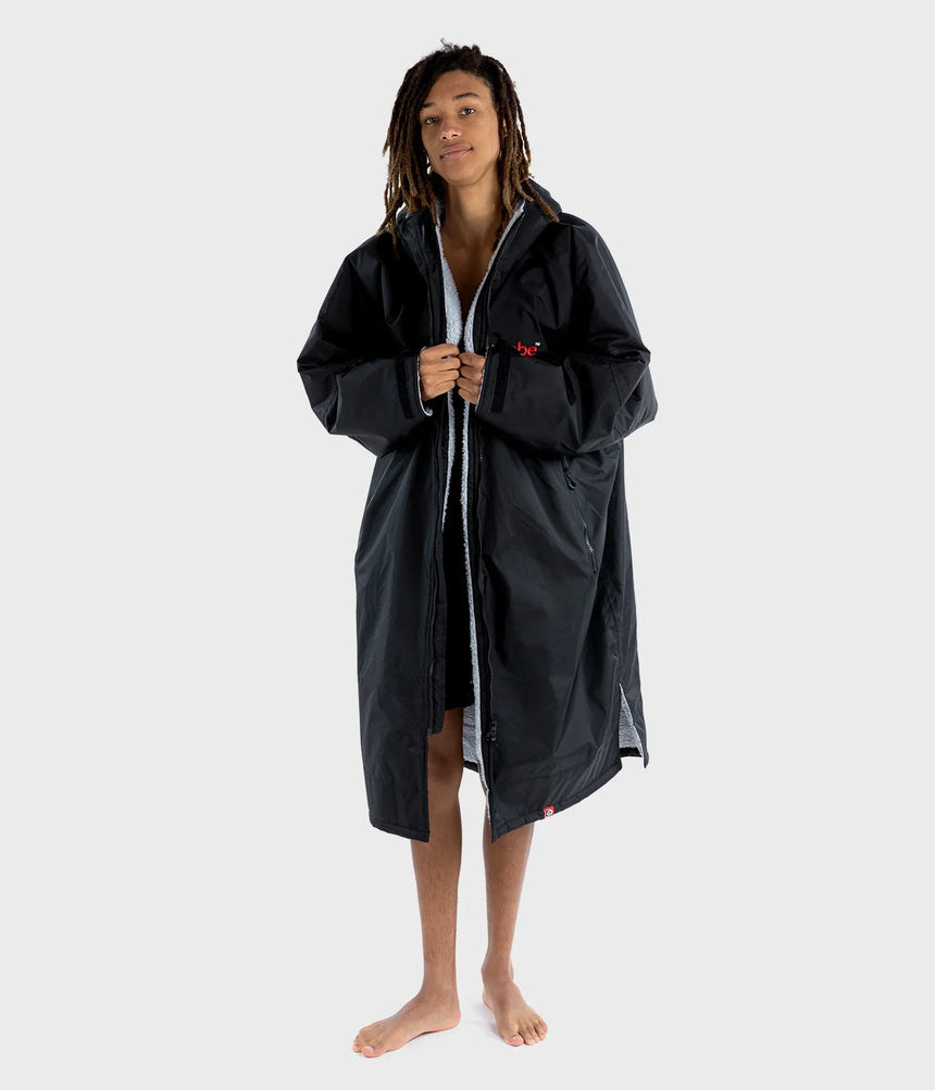 Dryrobe Advance Long Sleeve BLACK GREY - RECYCLED
