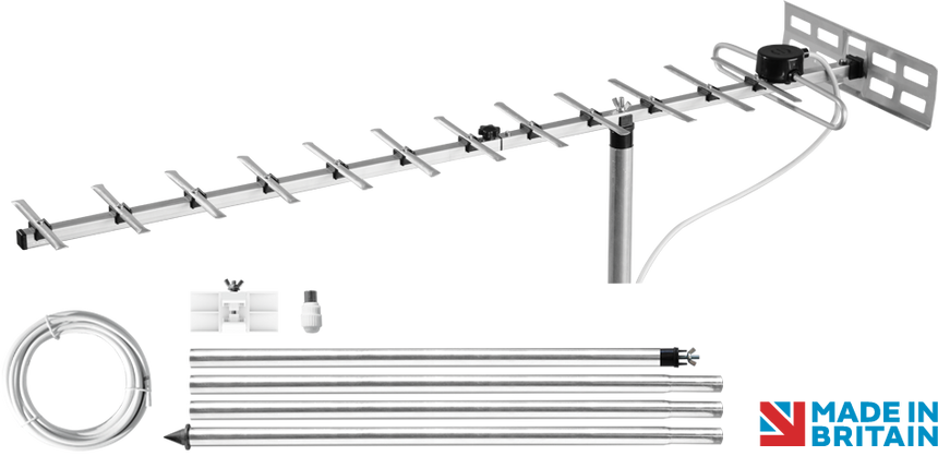 Maxview Mobile 14 Element TV Aerial Kit