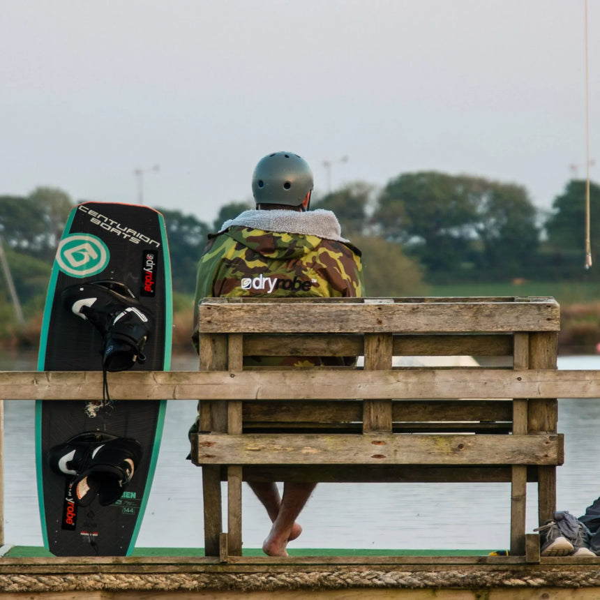 Dryrobe Advance Long Sleeve Camouflage Grey - RECYCLED