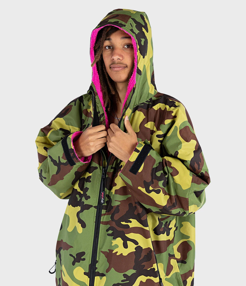 Dryrobe Advance Long Sleeve Camouflage Pink - RECYCLED