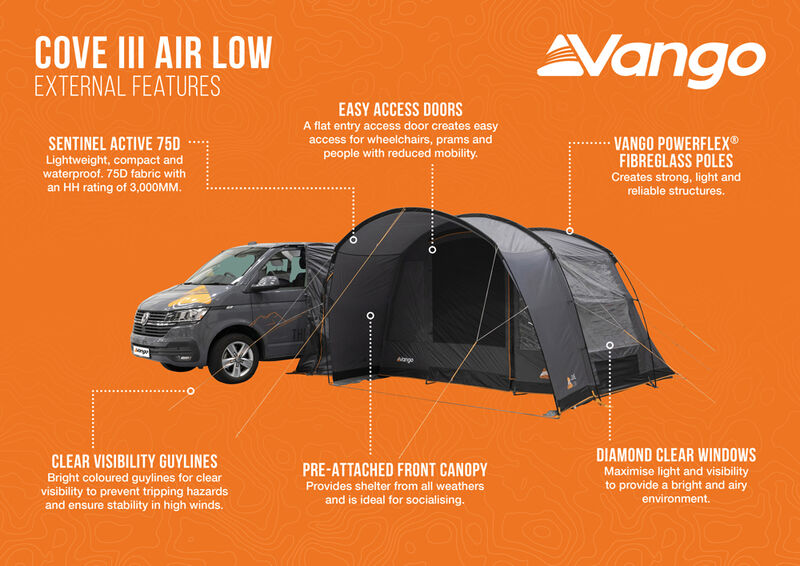 Vango Cove III Poled Drive Away Awning 2025