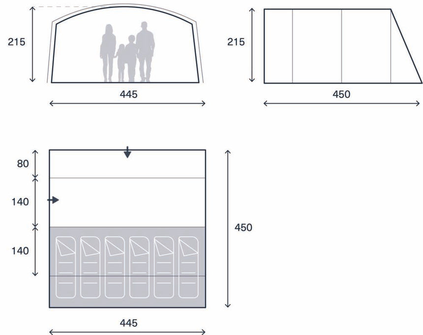 Kampa Dawlish 6 Tent
