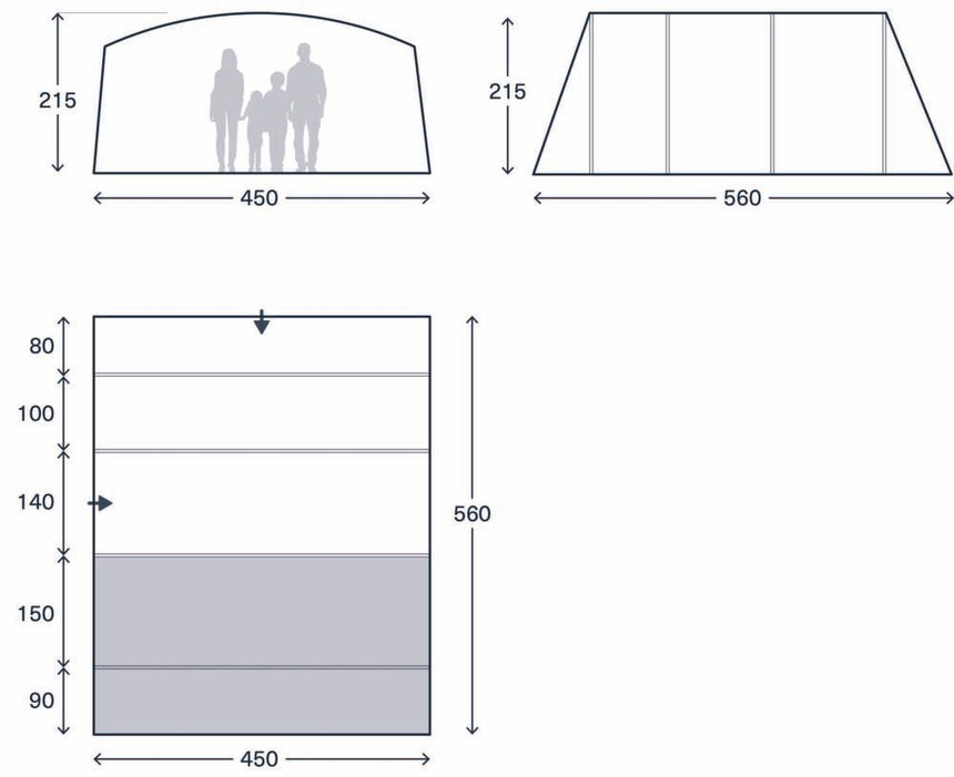 Kampa Dawlish 6 Air Tent 2026