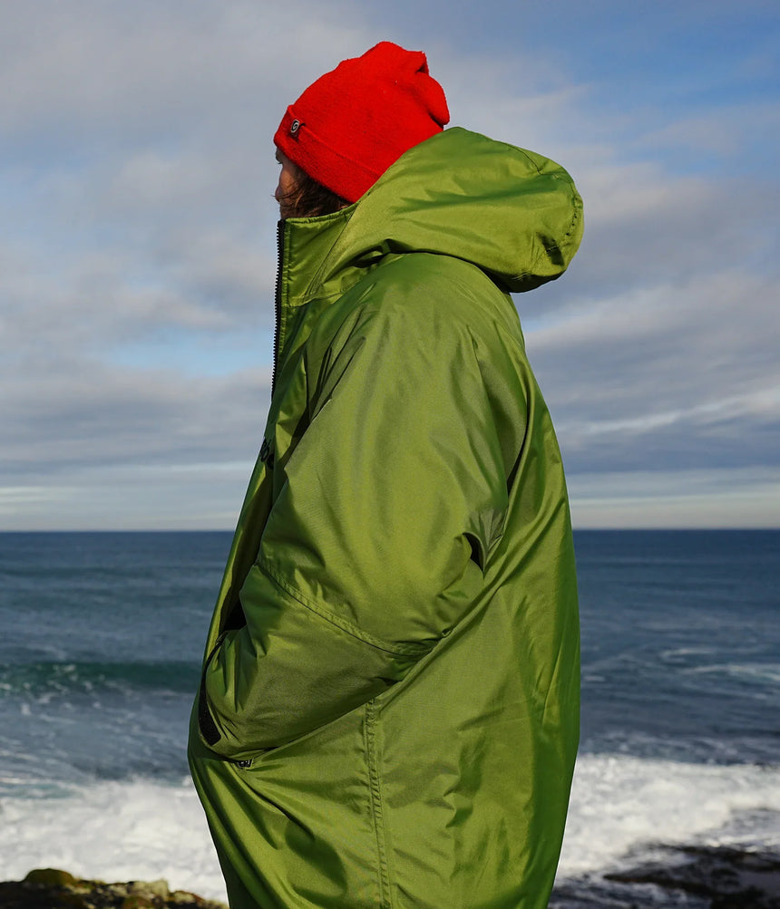 Dryrobe Advance Long Sleeve FOREST GREEN BLACK - RECYCLED