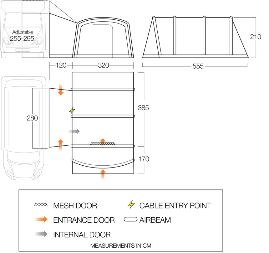 Vango Galli CC II Tall Drive Away Awning