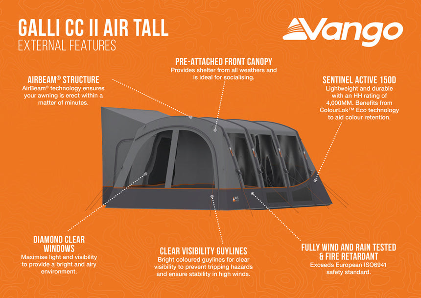 Vango Galli CC II Tall Drive Away Awning