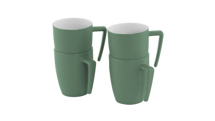 Outwell Gala 4 Person Cup Set Shadow Green