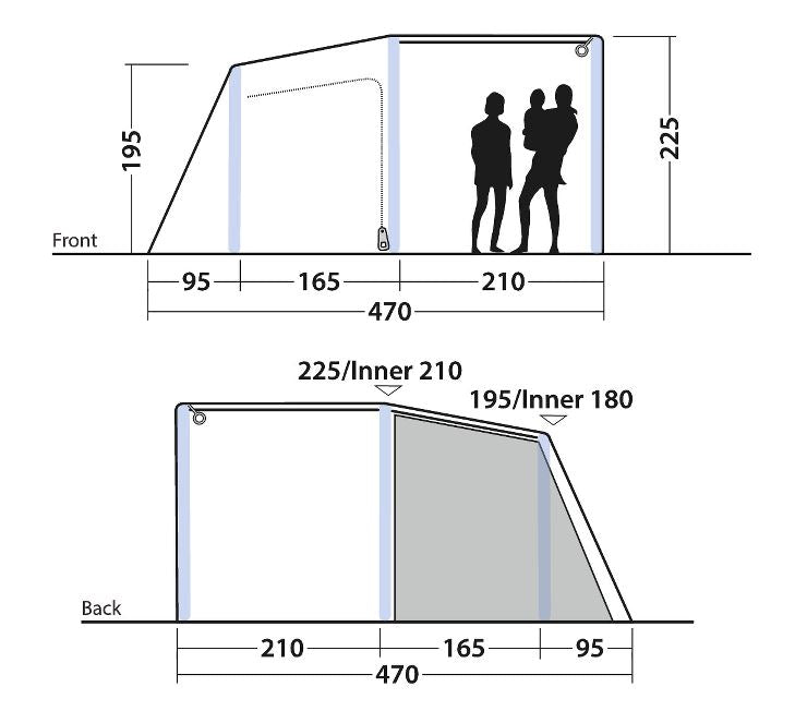 Outwell Michigan 4 Air Tent - 2025