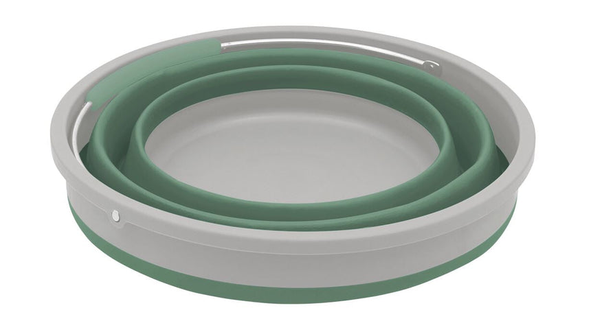 Outwell Collaps Round Bucket with Lid - Shadow Green