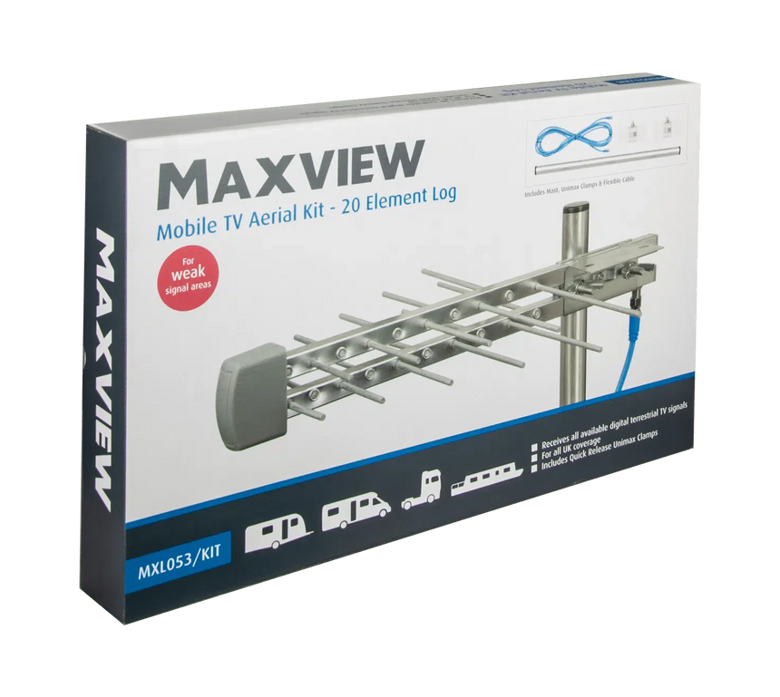 Maxview Mobile TV Aerial Kit – 20 Element Log
