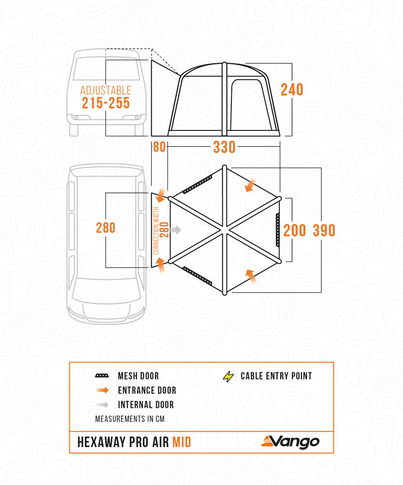Vango HexAway Pro Air Mid Drive Away Awning