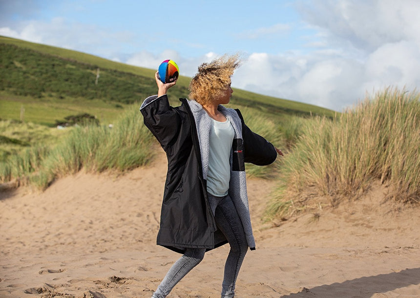 Dryrobe Advance Kids Short Sleeve BLACK BLUE