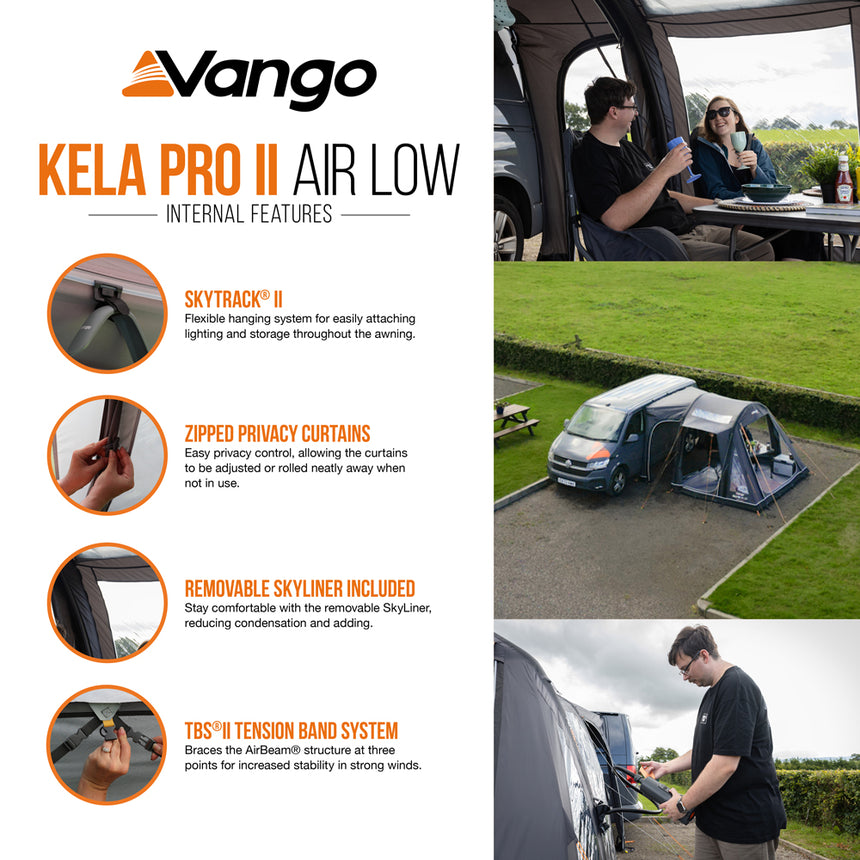 Vango Kela Pro II Air Low Drive Away Awning