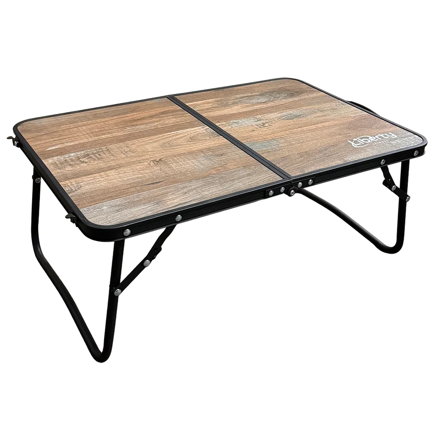 Liberty Arkle Low Folding Camping Table 60 x 40cm – Wood Effect
