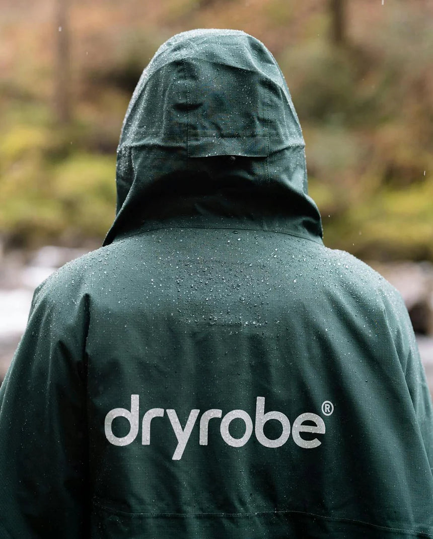 Dryrobe One Size Rainproof Poncho - Dark Green