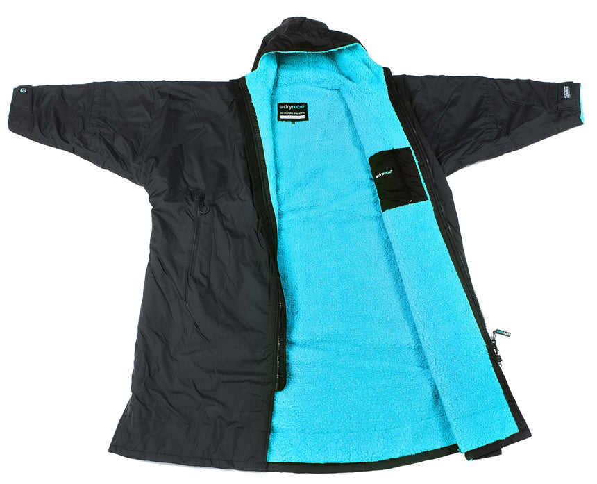 Dryrobe Advance Long Sleeve BLACK BLUE - RECYCLED