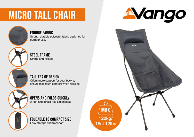 Vango Micro Tall Chair India Ink