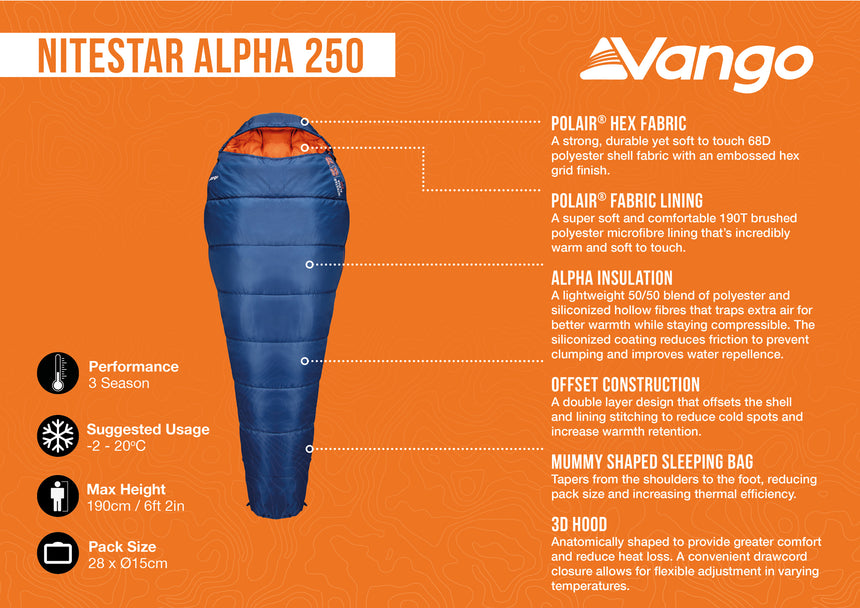 Vango Nitestar Alpha 250 Sleeping Bag