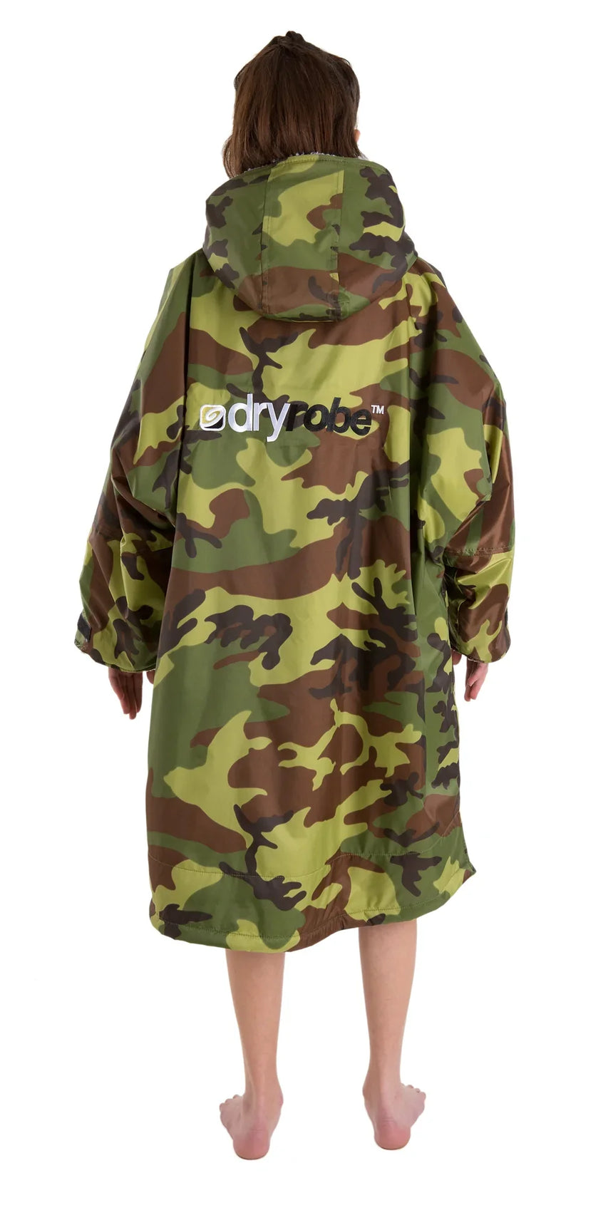 Dryrobe Advance Kids Long Sleeve Camouflage Grey - RECYCLED