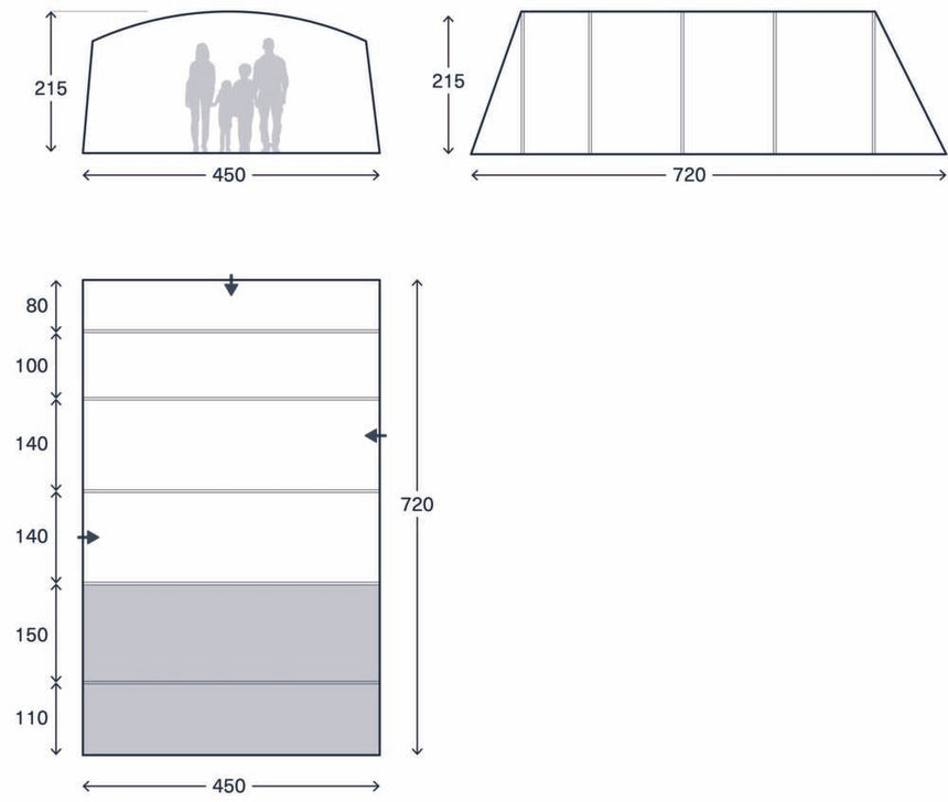 Kampa Saunton 6 Air Tent 2026
