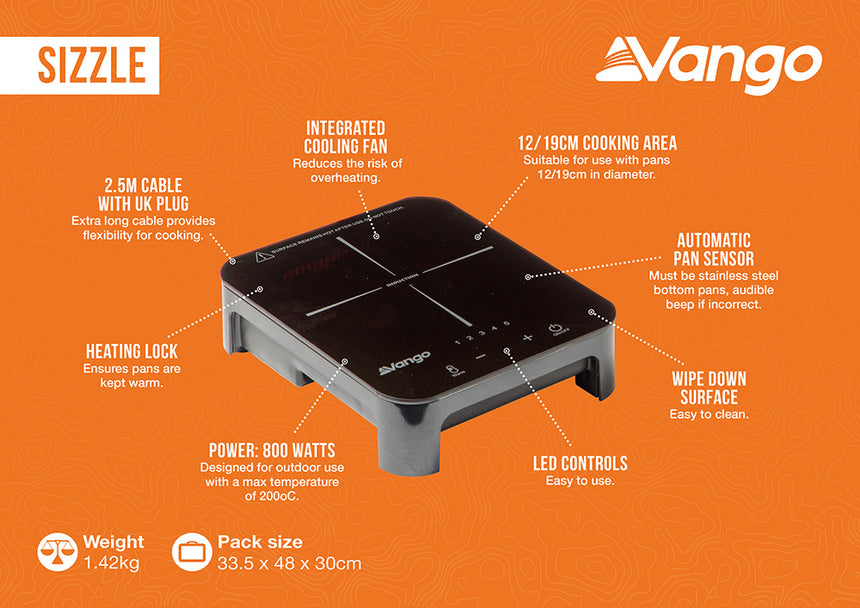 Vango Sizzle Single Induction Hob