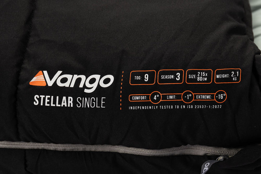 Vango Stellar Single Sleeping Bag - Black